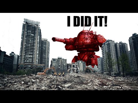 An Urbanmech in its natural habitat - MechWarrior 5 (Misdirect Assault)