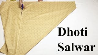 Dhoti Salwars cutting and stitching