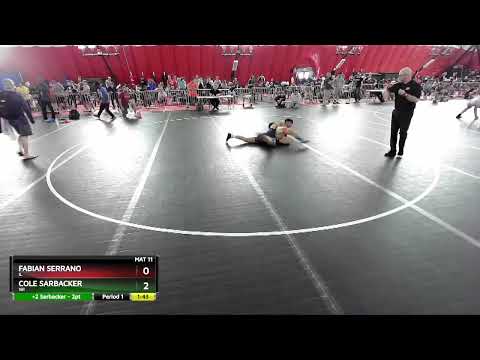 145 Lbs Cons. Round 2 - Fabian Serrano, IL Vs Cole Sarbacker, WI 8bce