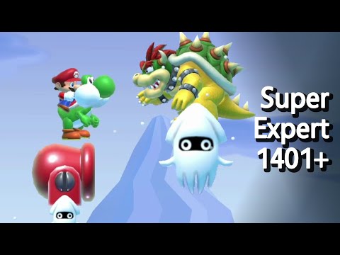 Super Expert Endless 1401+ Clears in Mario Maker 2