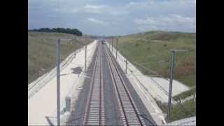 preview picture of video 'LGV Rhin-Rhône : TGV à pleine vitesse à Ougney'