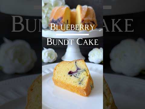 Delicious Blueberry Bundt Cake Recipe 🫐🤍 (in the Caption) #blueberry #bundt #cake