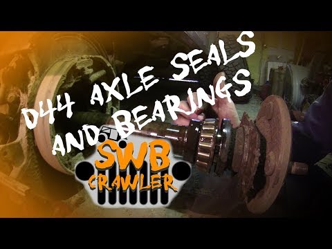 TJ D44 axle bearing and seal replacement and install