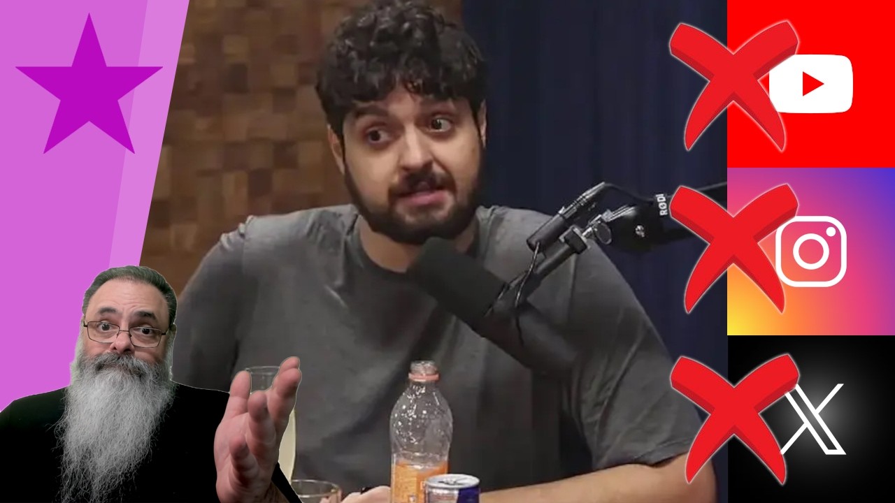 YOUTUBE, X e INSTAGRAM cancelam MONARK: CLARAMENTE ORDEM do XANDÃO