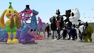 ALL CARTOON CATS VS ALL POPPY PLAYTIME CHAPTER 2 CHARACTERS In Garry's Mod! (Trevor Henderson OCs)