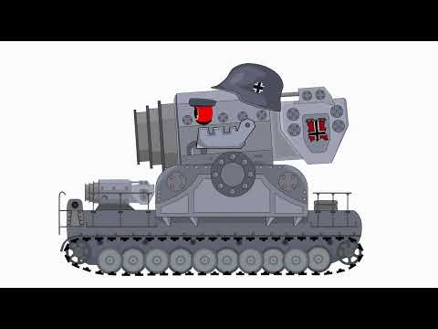 How to draw a tank Mortar Carl from Gerand and HomeAnimations! Cartoons about tanks