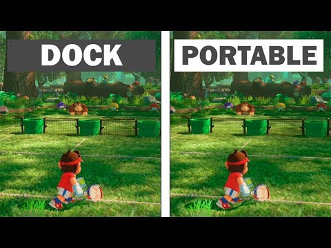 Mario Tennis Aces | Portable vs Dock & Framerate Test | Campaign Comparison