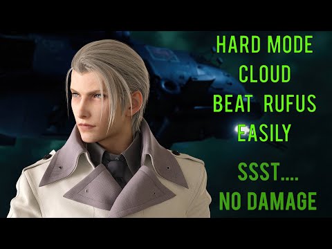 FF VII Remake Intergrade : Cloud Solo Beat Rufus easy way, no Damage, Hard Mode