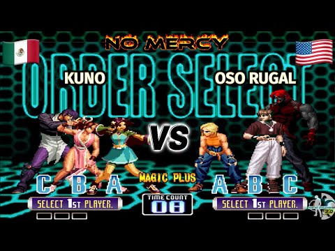 KUNO vs OSO RUGAL ¡Dificil Batalla contra Rugalero de U.S.A! KOF 2002 PLUS