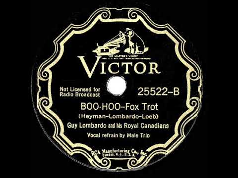 1937 HITS ARCHIVE: Boo-Hoo - Guy Lombardo (with vocal trio) (original no-echo version)