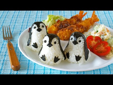 Kawaii Baby Penguin Onigiri Rice Balls (Bento Idea) 赤ちゃんペンギンおにぎり - OCHIKERON - CREATE EAT HAPPY