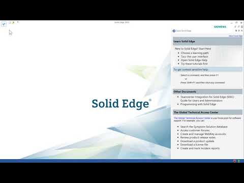 1 SolidEdge 2019 Fundamentals Startup
