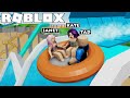 We Went To A FUN Roblox Water Park Aqualiana Water Park