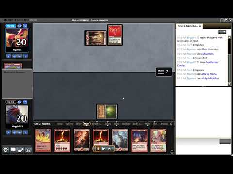 Turn 2 Bogardan Hellkite Kill MTGO Online Legacy