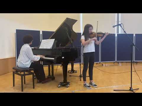 Ries: Perpetuum Mobile for Violin and Piano. Emily Averbah , 13 year old.