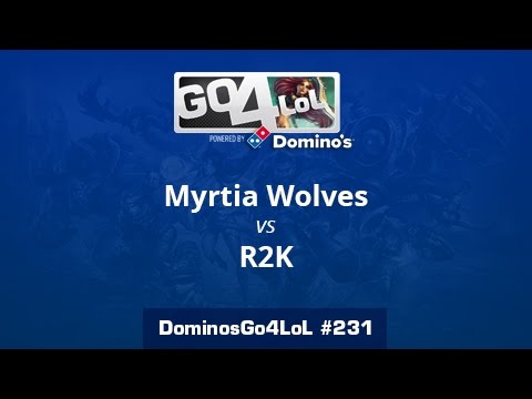 Myrtia Wolves vs. R2K - Cuartos - Domino's Go4LoL #231