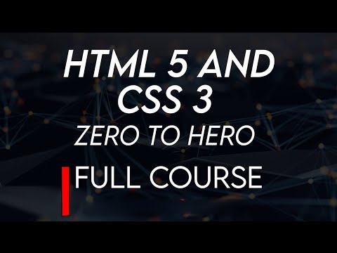 HTML CSS Tutorial For beginners The only Course you ll ever need