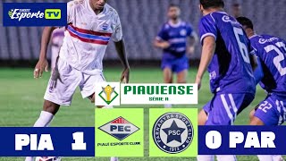 Piauí x Parnahyba.  Campeonato piauiense 2026, 3° rodada.  Gol e melhores momentos.