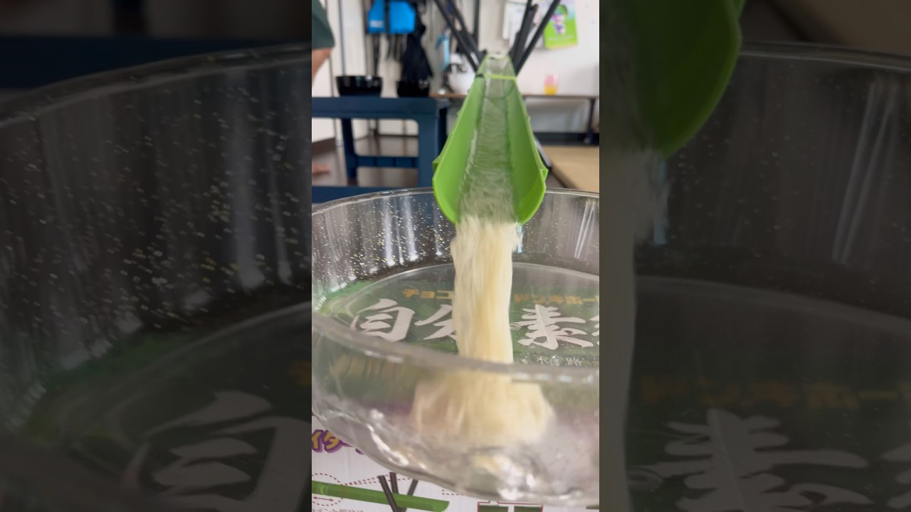 日頃の疲れも悩みも綺麗さっぱり流しそうめん！#shorts