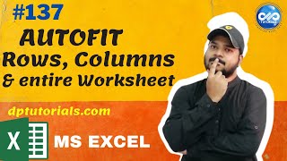 VBA Code to AutoFit rows columns and entire worksheet || Excel Tricks