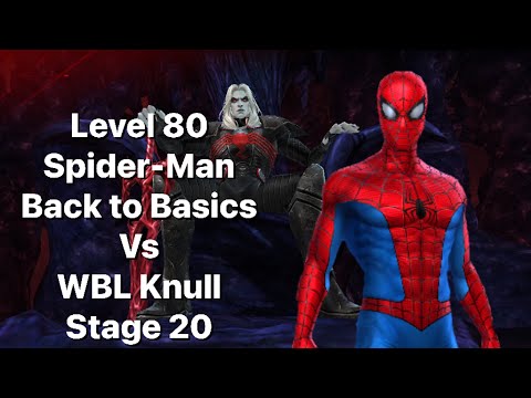 Level 80 Back to Basics Spider-Man Vs WBL Knull Stage 20-Marvel Future Fight