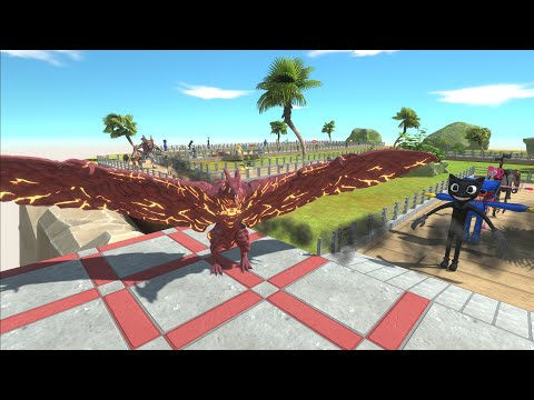 RODAN  DESERT ISLAND DEATH RUN - Animal Revolt Battle Simulator
