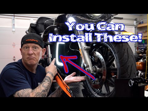 Install Kuryakyn Tracer LED Fairing Lower Grills on a Harley-Davidson
