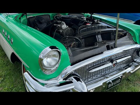 1955 Buick Roadmaster 4 door Sedan  (with ‘nail head’ V-8 with 4 barrel Carter carb)