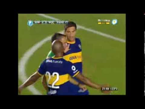 Boca 0 - Arsenal 2 Brutal entrada de Pérez al Cata Díaz / Fecha 16 Torneo Inicial 2013