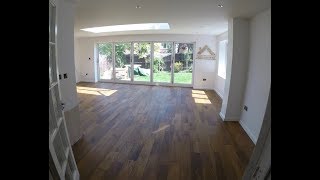 Wooden Floor Installation - Glue down on concrete subfloor.