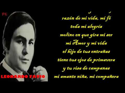 Leonardo Favio - Mi amante niña mi compañera - Letra