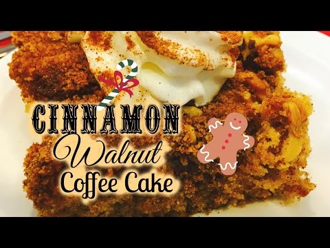 Cinnamon Walnut Coffee Dessert Cake | ThymeWithApril