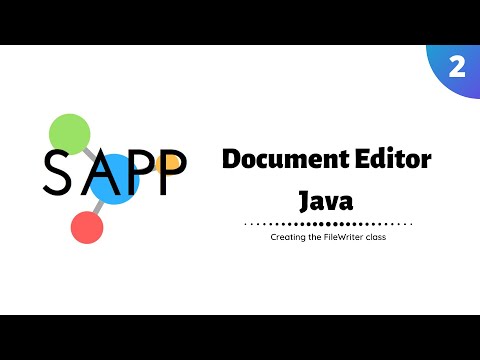 Sapp Coding Java Text Editor Tutorial 2 Creating The Filewriter Class