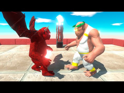 ⚡ DEMON Goro The Giant vs GOD Goro The Giant DEATN RUN  - 🦖 Animal Revolt Battle Simulator 🦕