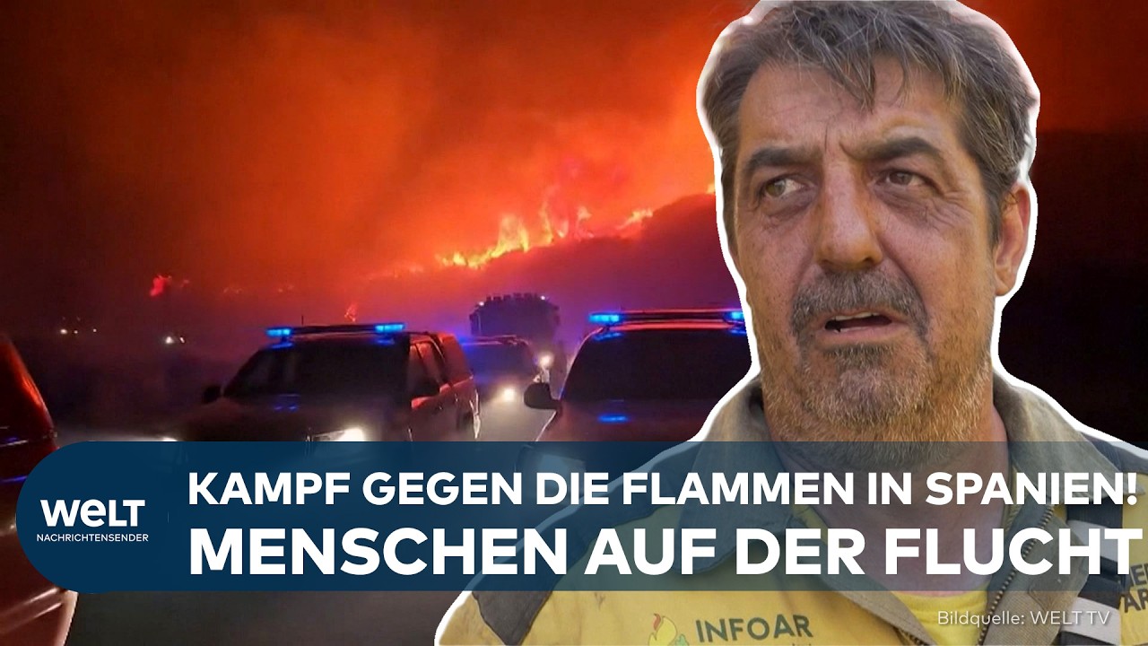 WALDBRÄNDE IN SPANIEN: Orte bei Aragón evakuiert! Tausende Hektar zerstört!