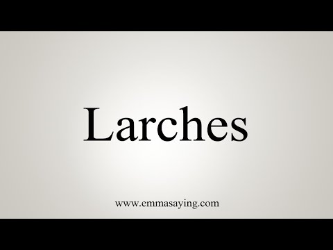 How To Say Larches
