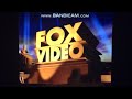 Fox Video 1995 With Buena Vista Home Video European Music