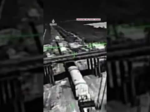Ukraine strikes strategic Russian bridge in Crimea