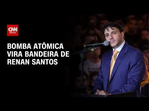 Bomba atômica vira bandeira da campanha de Renan Santos | CNN 360°