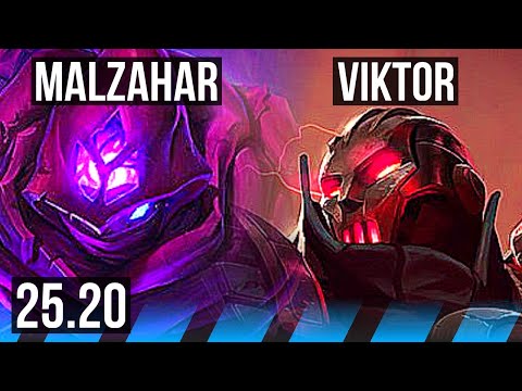 MALZAHAR vs VIKTOR (MID) | 68% winrate, Comeback | KR Master | 25.20