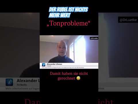 „Der Rubel ist nichts mehr wert“. Plötzliche Tonprobleme in der ARD. #Rubel #Sanktionen #Russland