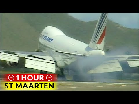 1 Hour of Plane Spotting at ST MAARTEN (2005)