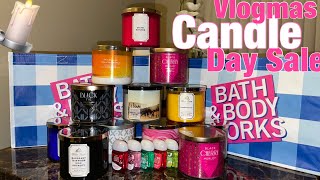 VLOGMAS | Bath & Body Works Candle Day Vlog | Shop With Me