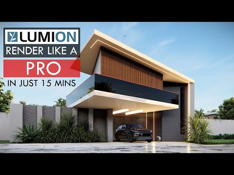 How To Create a REALISTIC Exterior Render in just 15 minutes #lumion #architecture #tutorial