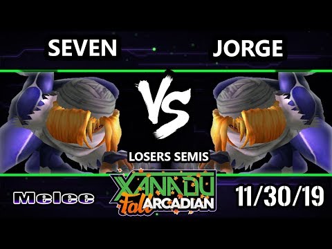 Xanadu MFA SSBM - Seven (Sheik) Vs. Jorge (Sheik) Smash Melee Losers Semis