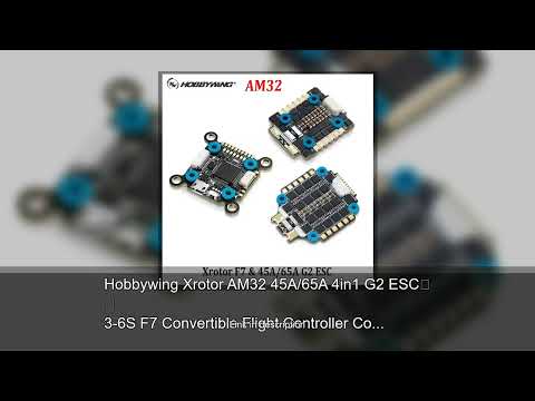 Hobbywing Xrotor AM32 45A/65A 4in1 G2 ESC 3-6S F7 Convertible Flight Controller Combo for RC FP