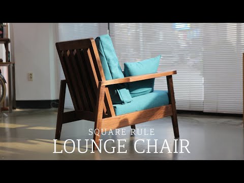 SQUARERULE FURNITURE - Making a Walnut Lounge Chair