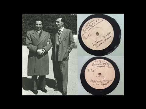Antonio Janigro & Dinu Lipatti: Beethoven's Cello Sonata No.3 in A Major, Op.69, 1st movement.