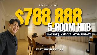 5-Room Flat in Tampines, Over 1,400 sqft, Under $800k | 351 Tampines St 33