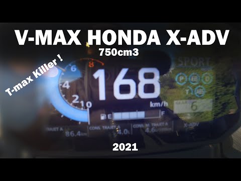 HONDA X-ADV V-max & 0-100 km/h - Mieux que le T-max ?